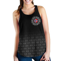Viking Women's Racerback Tank - Norway Coat Of Arms RLT12 - Wonder Print Shop