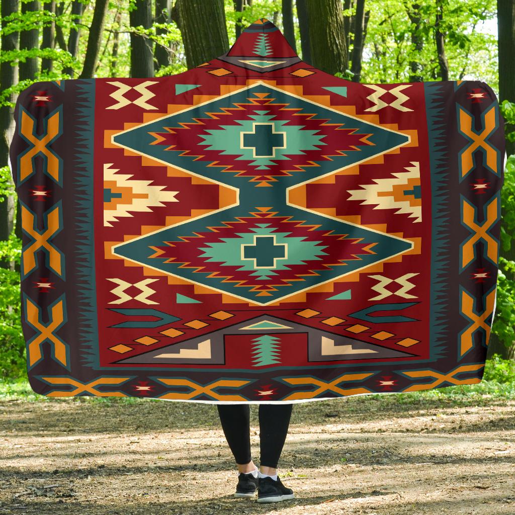 native-red-pattern-native-american-hooded-blanket