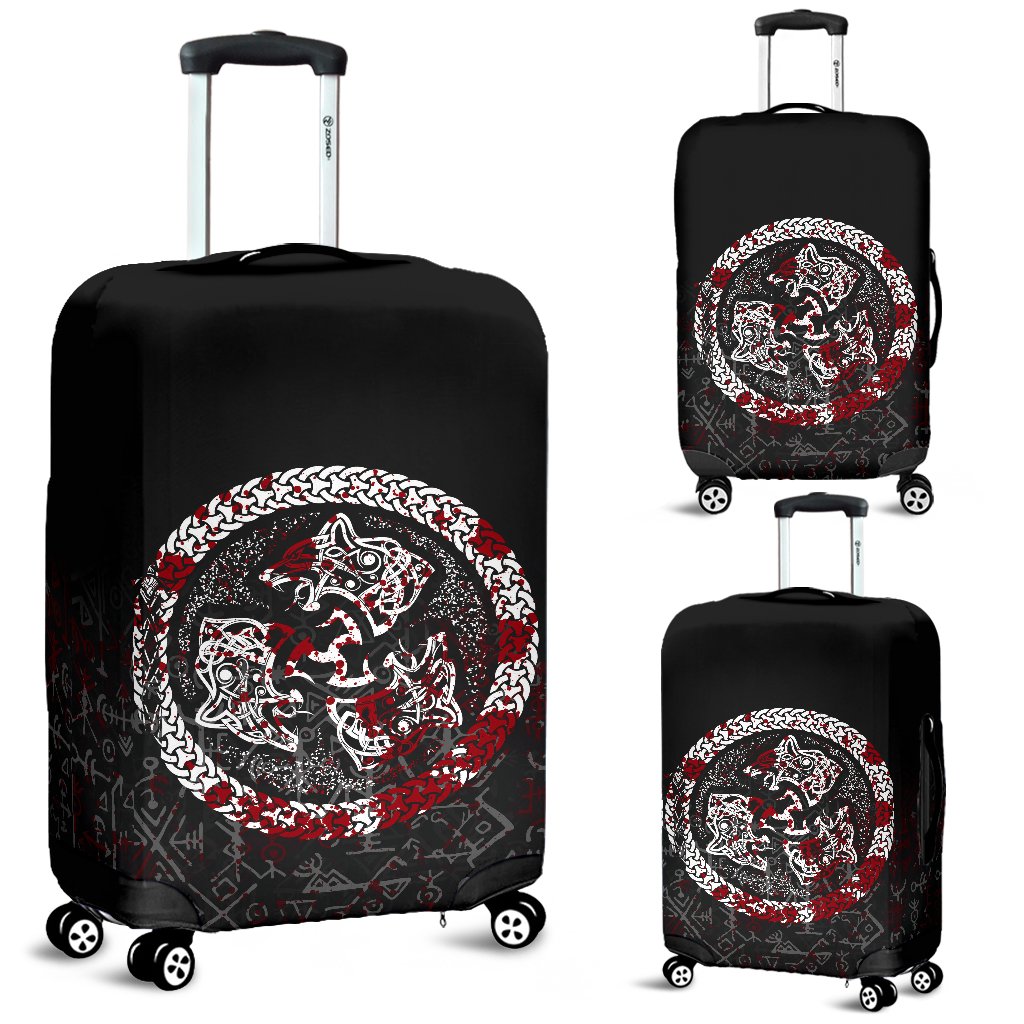 Viking Luggage Covers - Fierce Blood Wolf Symbol Of A Viking Nordic RLT12 - Wonder Print Shop