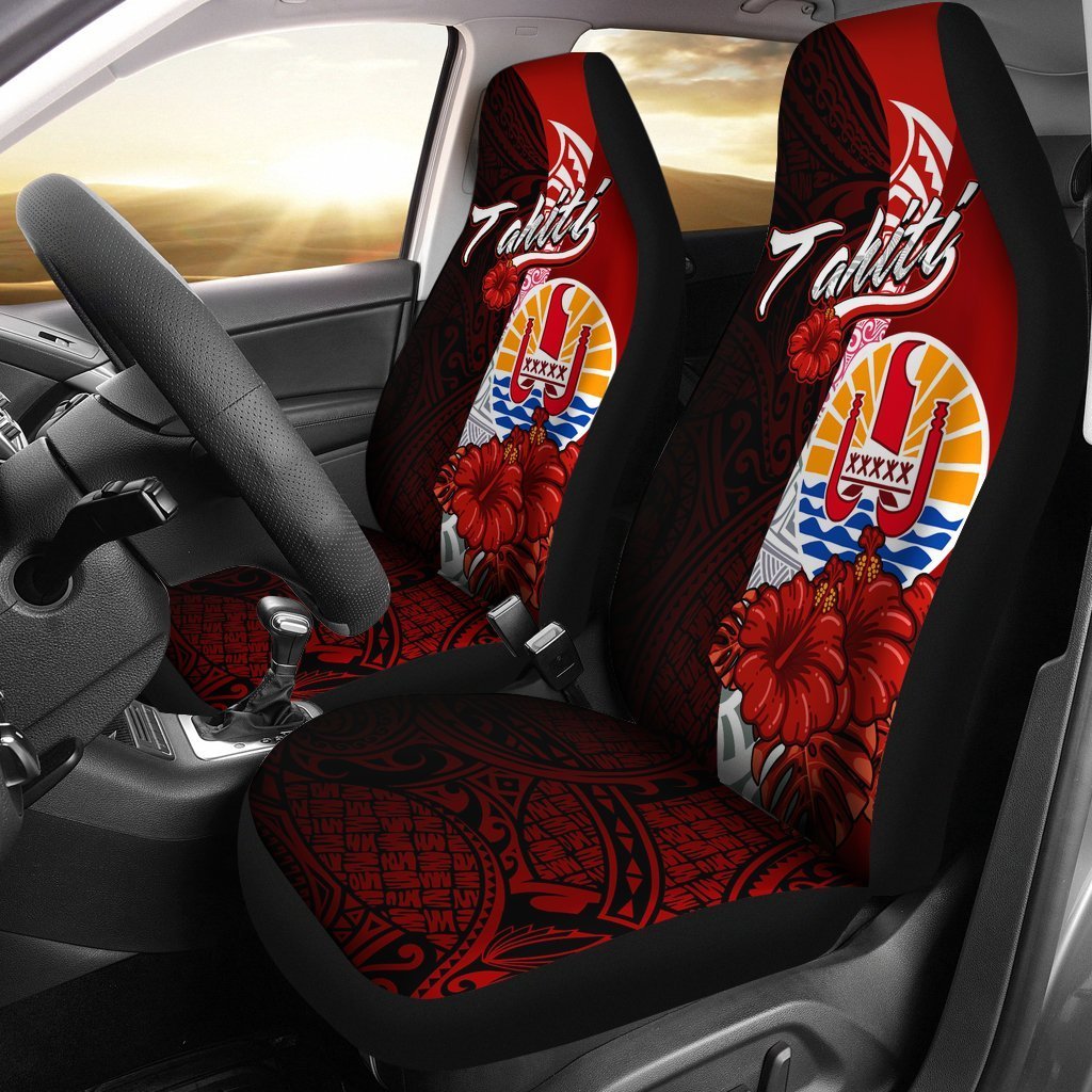 tahiti-polynesian-car-seat-covers-coat-of-arm-with-hibiscus