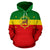 Ethiopia Hoodie Imperial Flag Haile Selassie, with the Lion of Judah - Wonder Print Shop