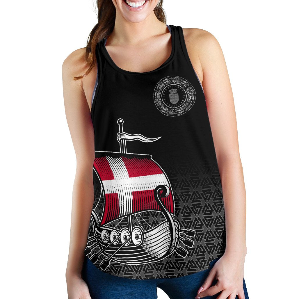 Viking Women's Racerback Tank - Danish Drakkar RLT12 - Wonder Print Shop