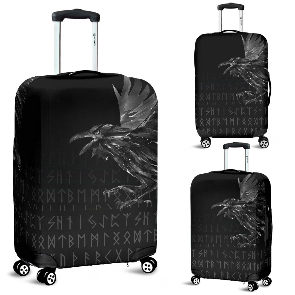 Viking Luggage Covers - The Raven Of Odin Rune RLT12 - Wonder Print Shop