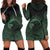 Viking Hoodie Dress, Ethnic Odin Raven Green RLT12 - Wonder Print Shop