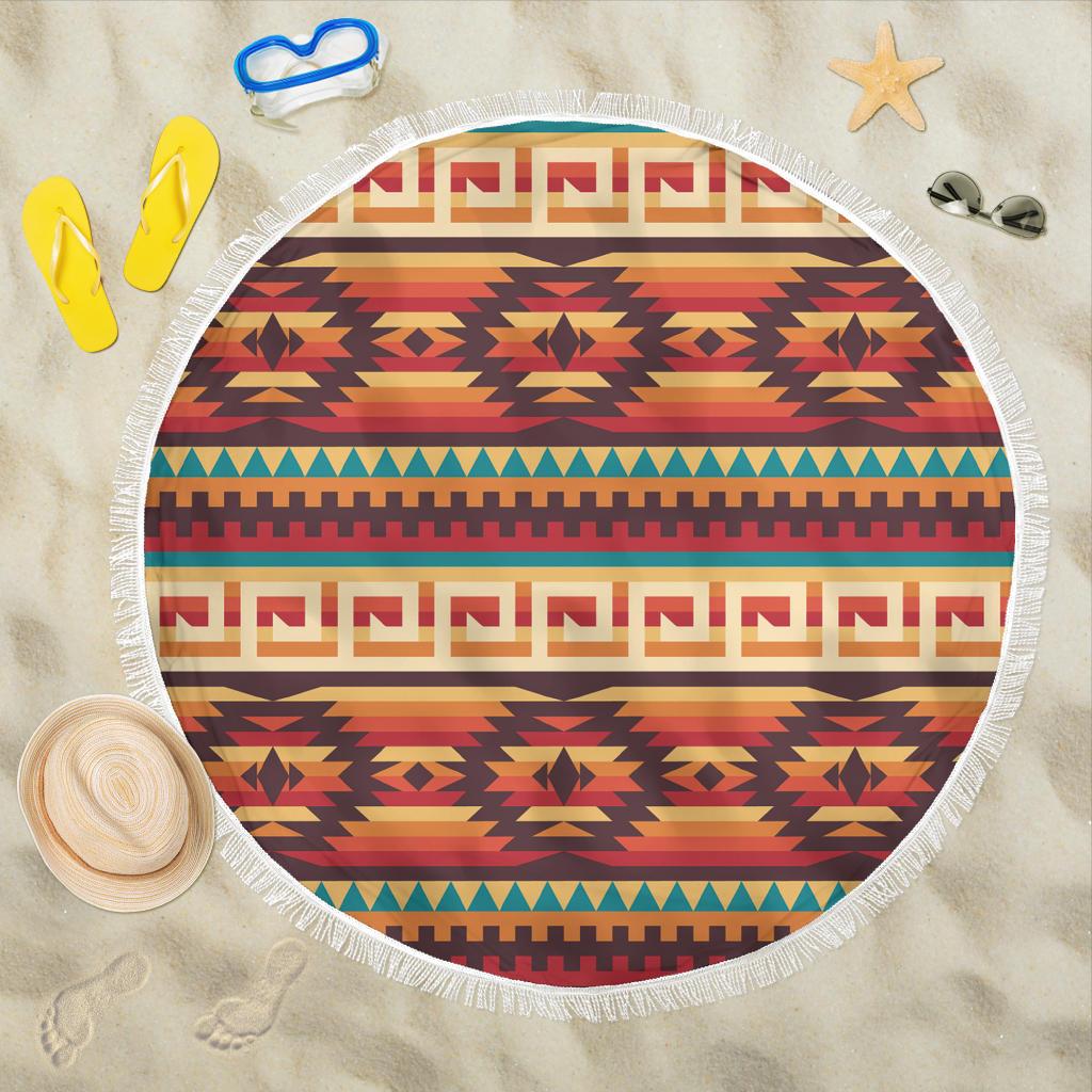Ethnic Pattern Native American Beach Blanket LT10 - Wonder Print Shop