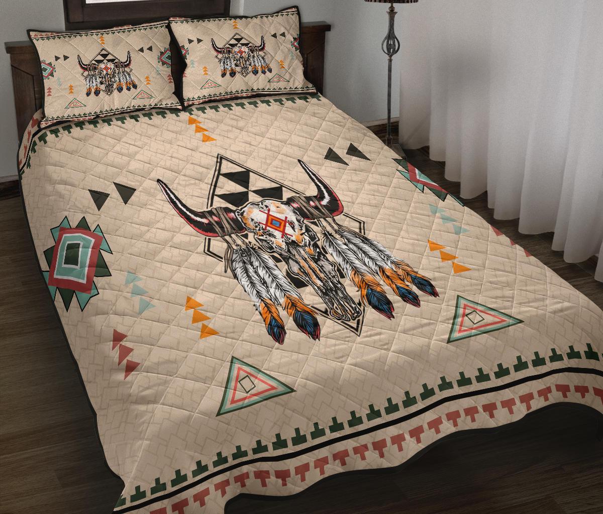 Native American Pride Bison Quilt Bed Set LT10 - Wonder Print Shop