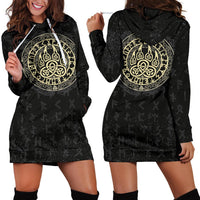 Viking Hoodie Dress Wolf RLT12 - Wonder Print Shop