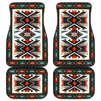 Tribal Colorful Design Native American Front and Back Car Mats (Set Of 4) LT10 - Wonder Print Shop