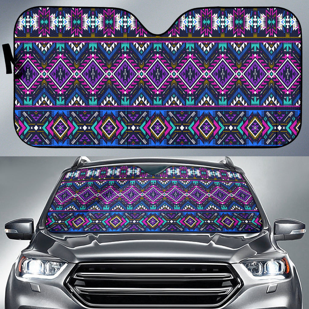 native-american-purple-tribe-pattern-auto-sun-shades
