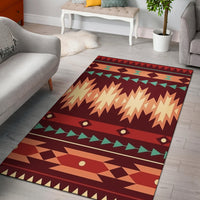 Red Ethnic Pattern Area Rug LT10 - Wonder Print Shop