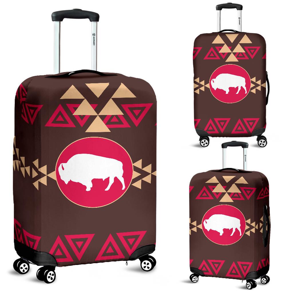 Brown Bison Tribal Native American Luggage Covers LT10 - Wonder Print Shop