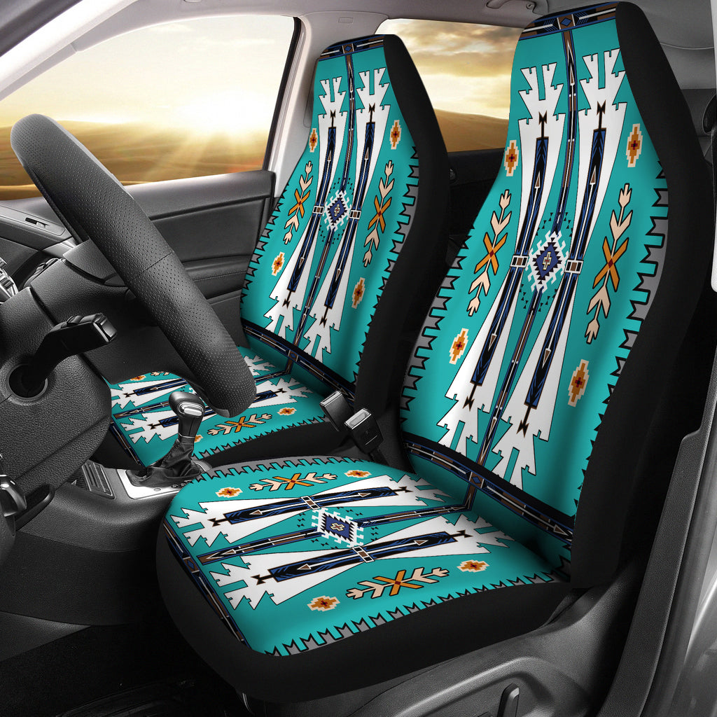 Blue Tribe Pattern Car Seat Cover LT10 - Wonder Print Shop