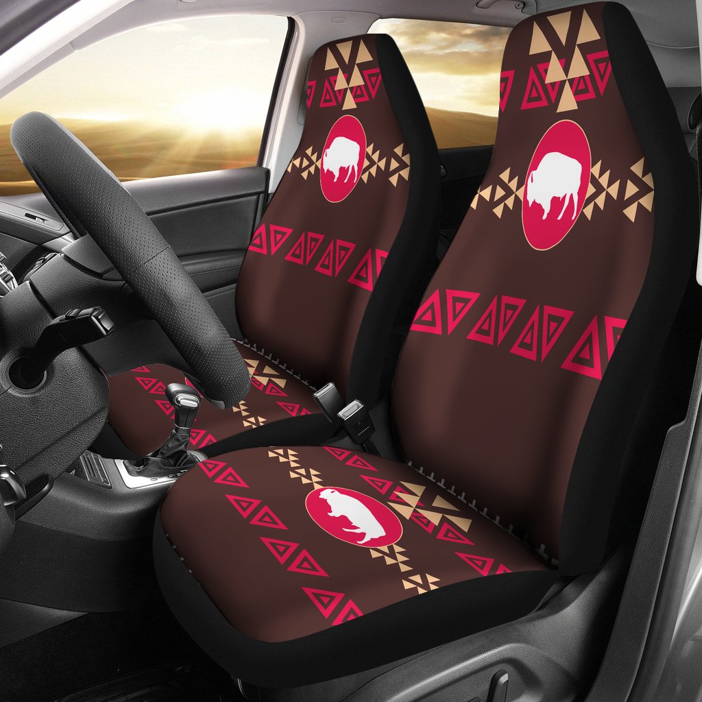 Brown Bison Native American Pride Car Seat Covers LT10 - Wonder Print Shop