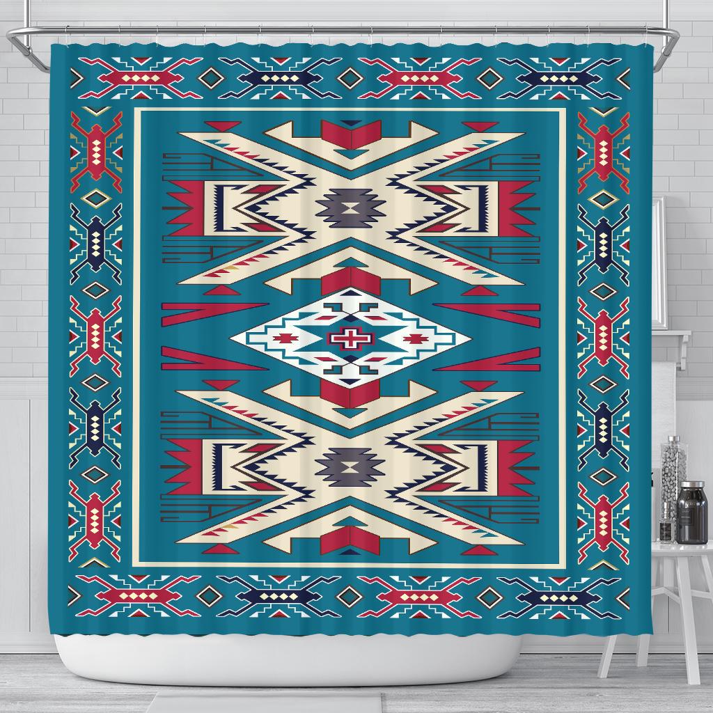 pink-blue-coloful-design-native-american-shower-curtain