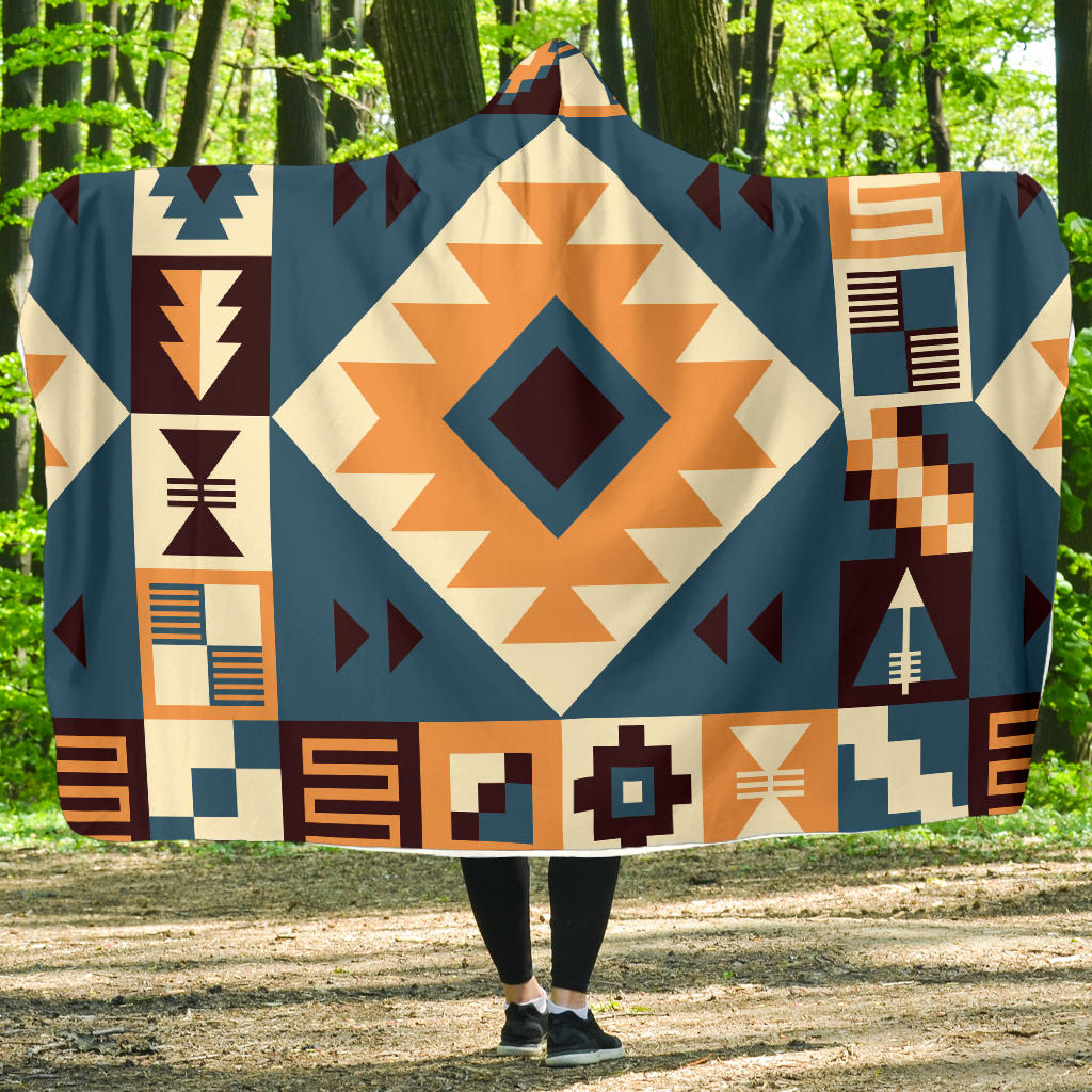 native-american-navy-arrow-pattern-hooded-blanket