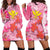 hawaii-womens-hoodie-dress-polynesian-pink-plumeria-turtle