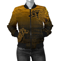 Viking Women's Bomber Jacket, Skoll and Hati RLT12 - Wonder Print Shop