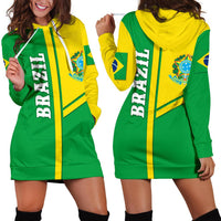 Brazil Women Hoodie Dress Streetwear Style - Wonder Print Shop