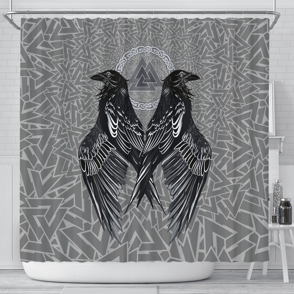 viking-shower-curtain-raven-valknut