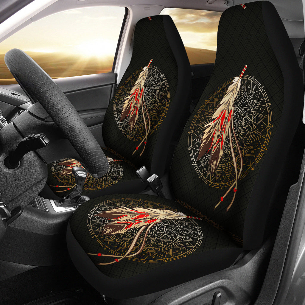 Feathers 3D Car Seat Covers LT10 - Wonder Print Shop