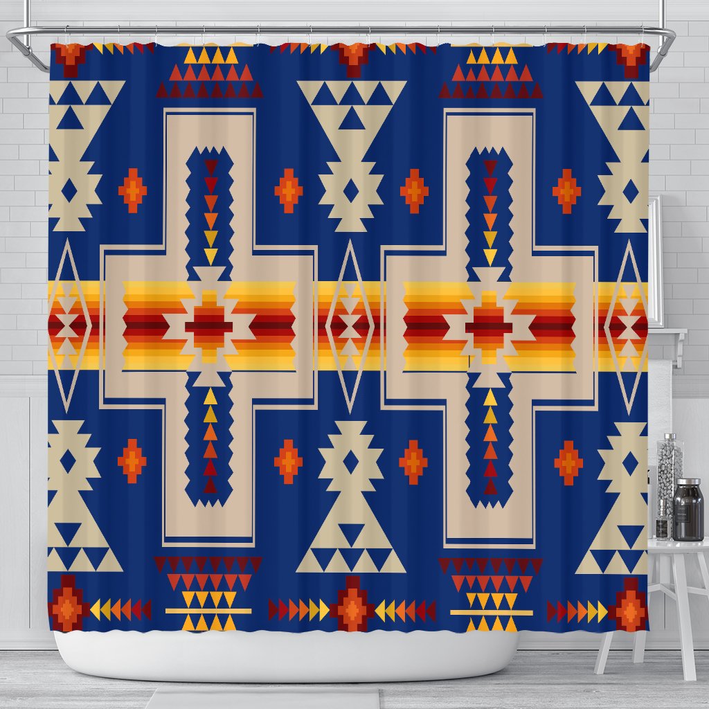 navy-native-tribes-pattern-native-american-shower-curtain