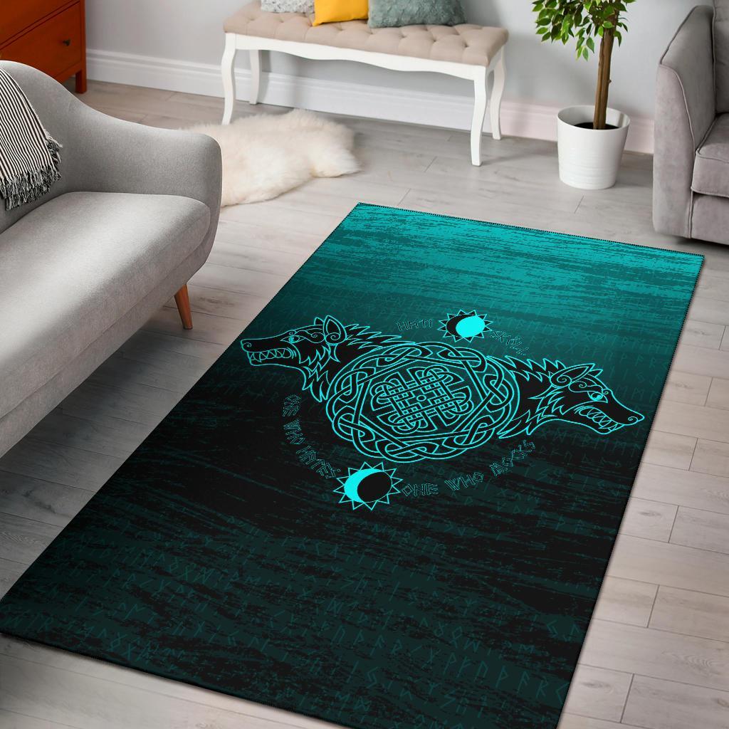 Viking Area Rug, Skoll and Hati RLT12 - Wonder Print Shop