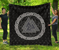 Viking Triple Horn Odin Premium Quilt RLT12 - Wonder Print Shop