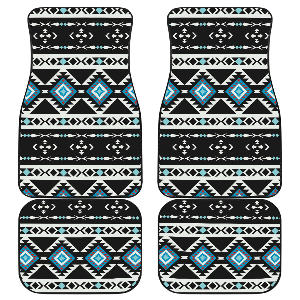 Native American Ethnic Seamless Pattern Front and Back Car Mats Set Of 4 LT10 - Wonder Print Shop