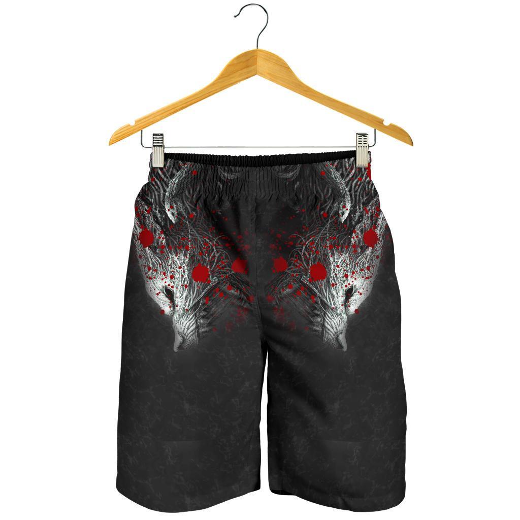 viking-all-over-print-mens-shorts-fenrir-blood