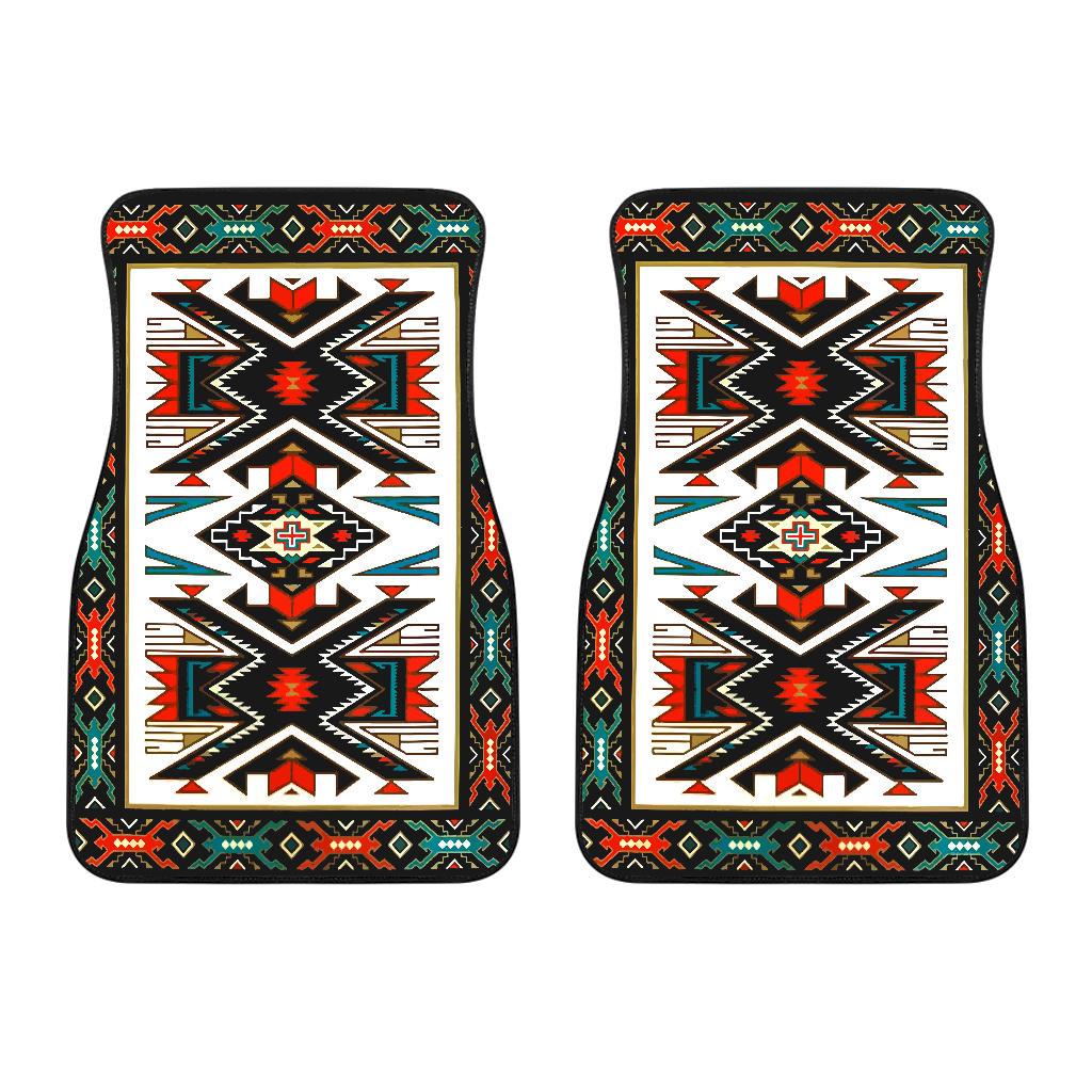 Tribal Colorful Design Native American Front Car Mats (Set Of 2) LT10 - Wonder Print Shop