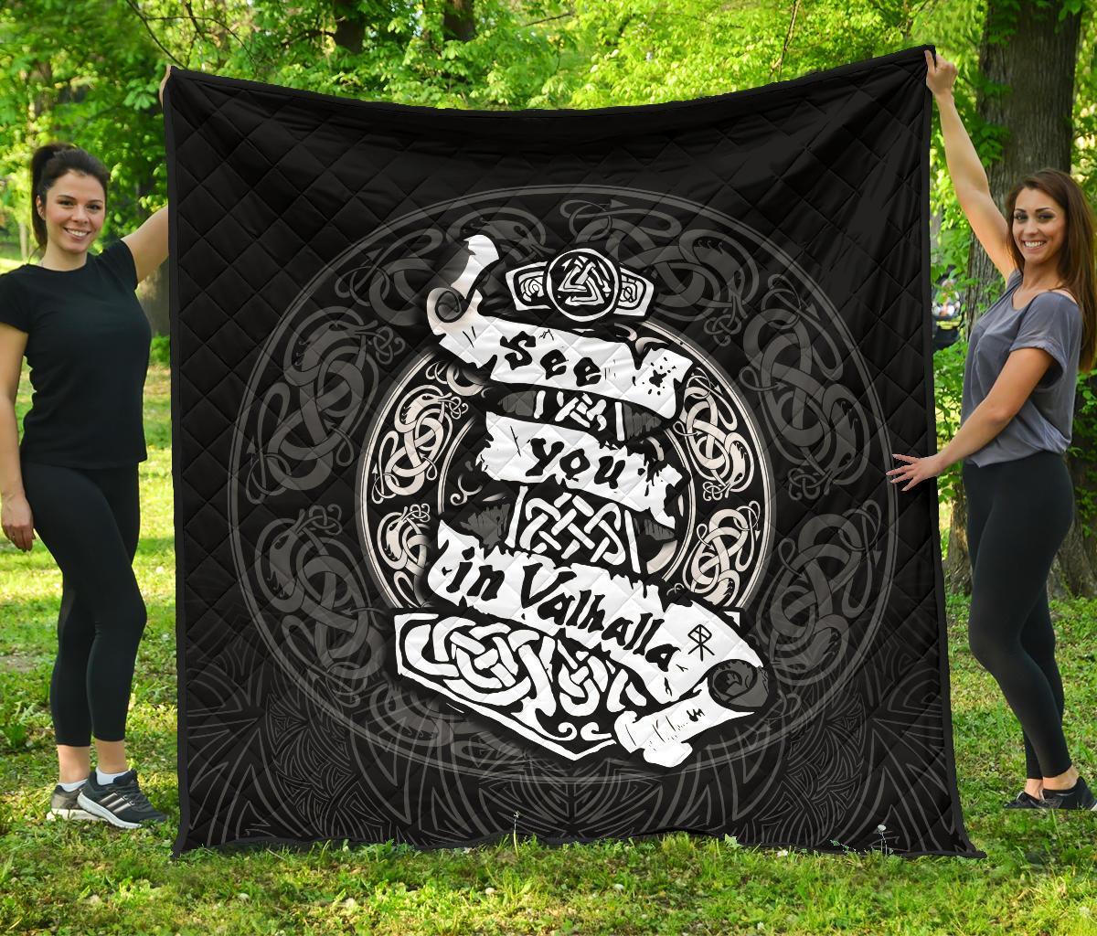 Viking Premium Quilt - See You In Valhalla RLT12 - Wonder Print Shop