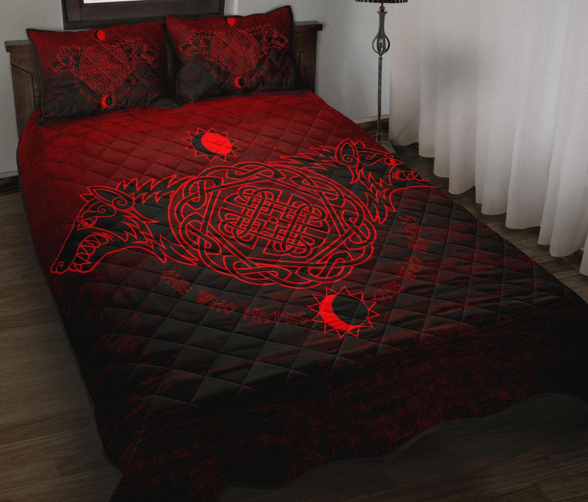 Viking Quilt Bed Set, Skoll and Hati RLT12 - Wonder Print Shop