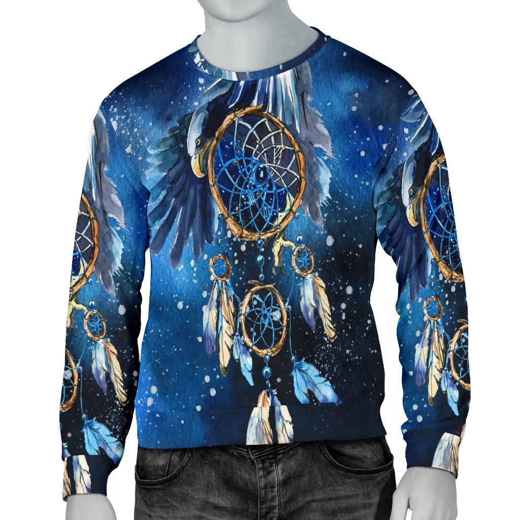 Blue Galaxy Dreamcatcher Native American 3D Sweatshirt LT10 - Wonder Print Shop