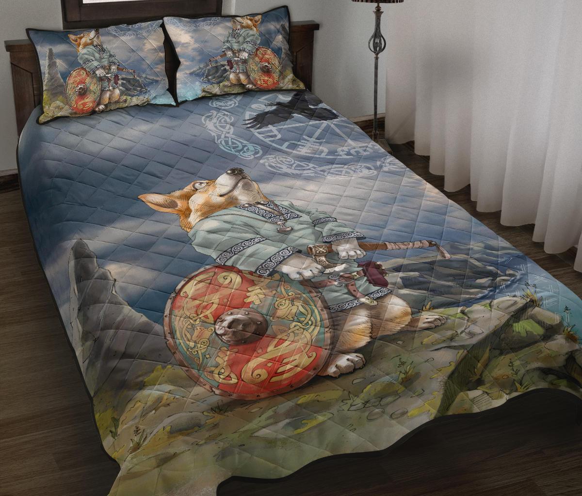 Viking Quilt Bed Set, Corgi RLT12 - Wonder Print Shop