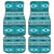Native American Blue Light Pattern Front and Back Car Mats Set Of 4 LT10 - Wonder Print Shop