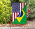 US Flag with Brazil Flag - Wonder Print Shop