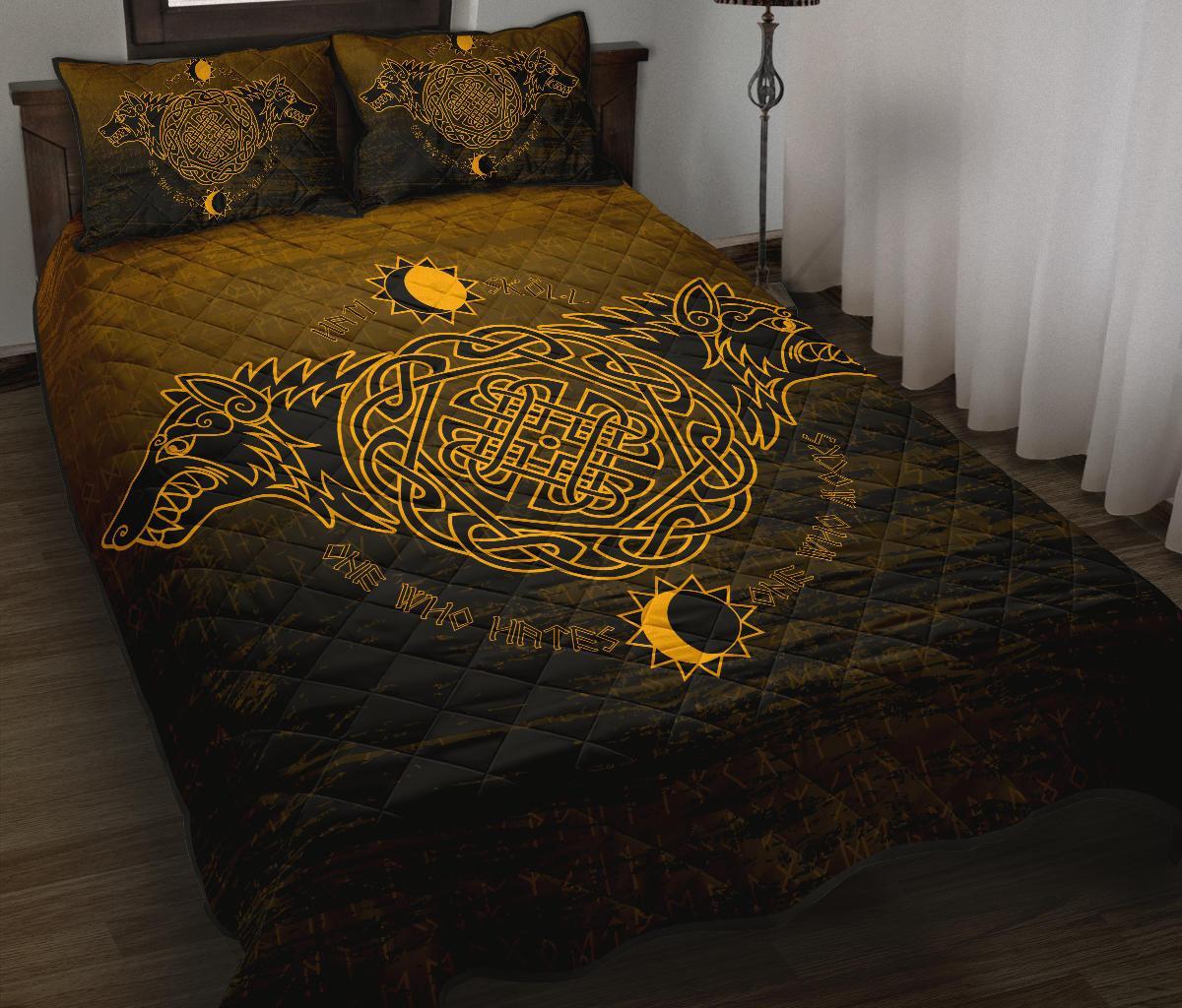 Viking Quilt Bed Set, Skoll and Hati RLT12 - Wonder Print Shop