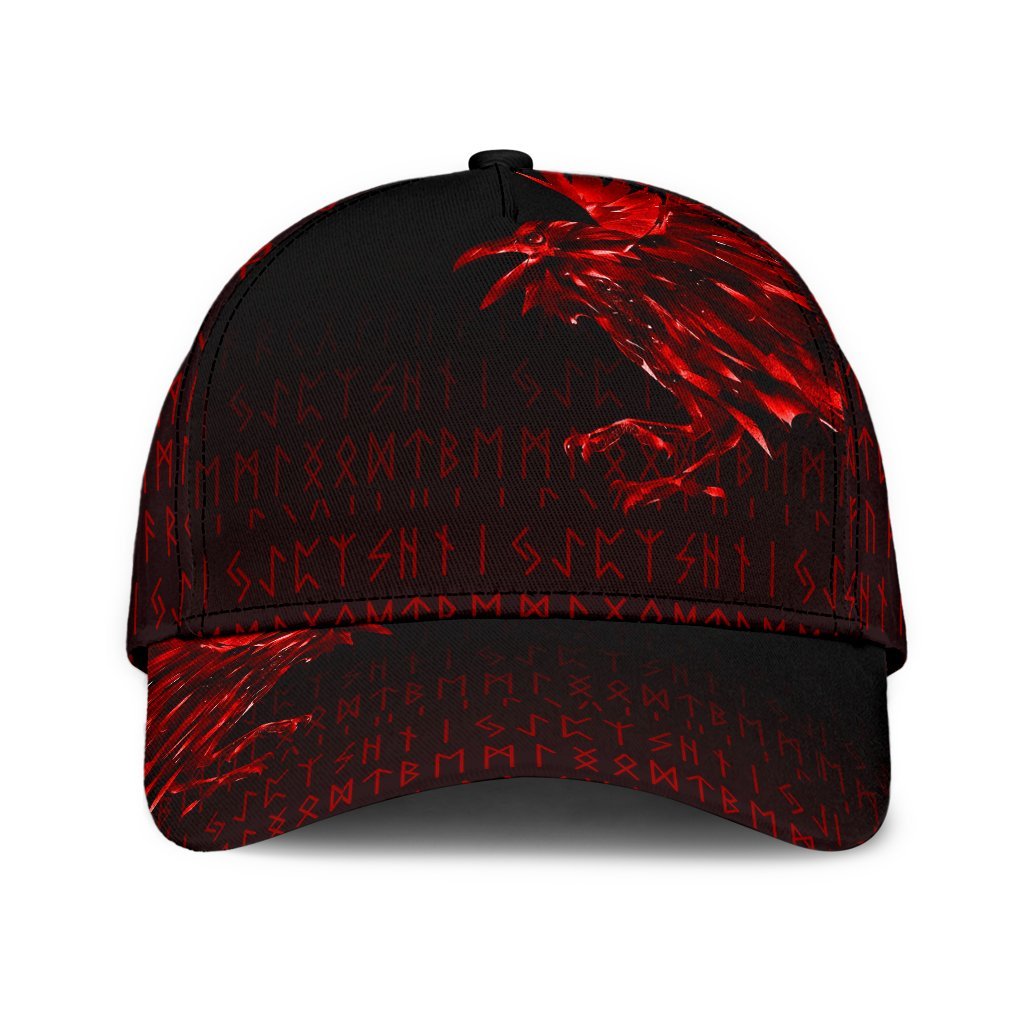 viking-classic-cap-the-raven-of-odin-rune-red