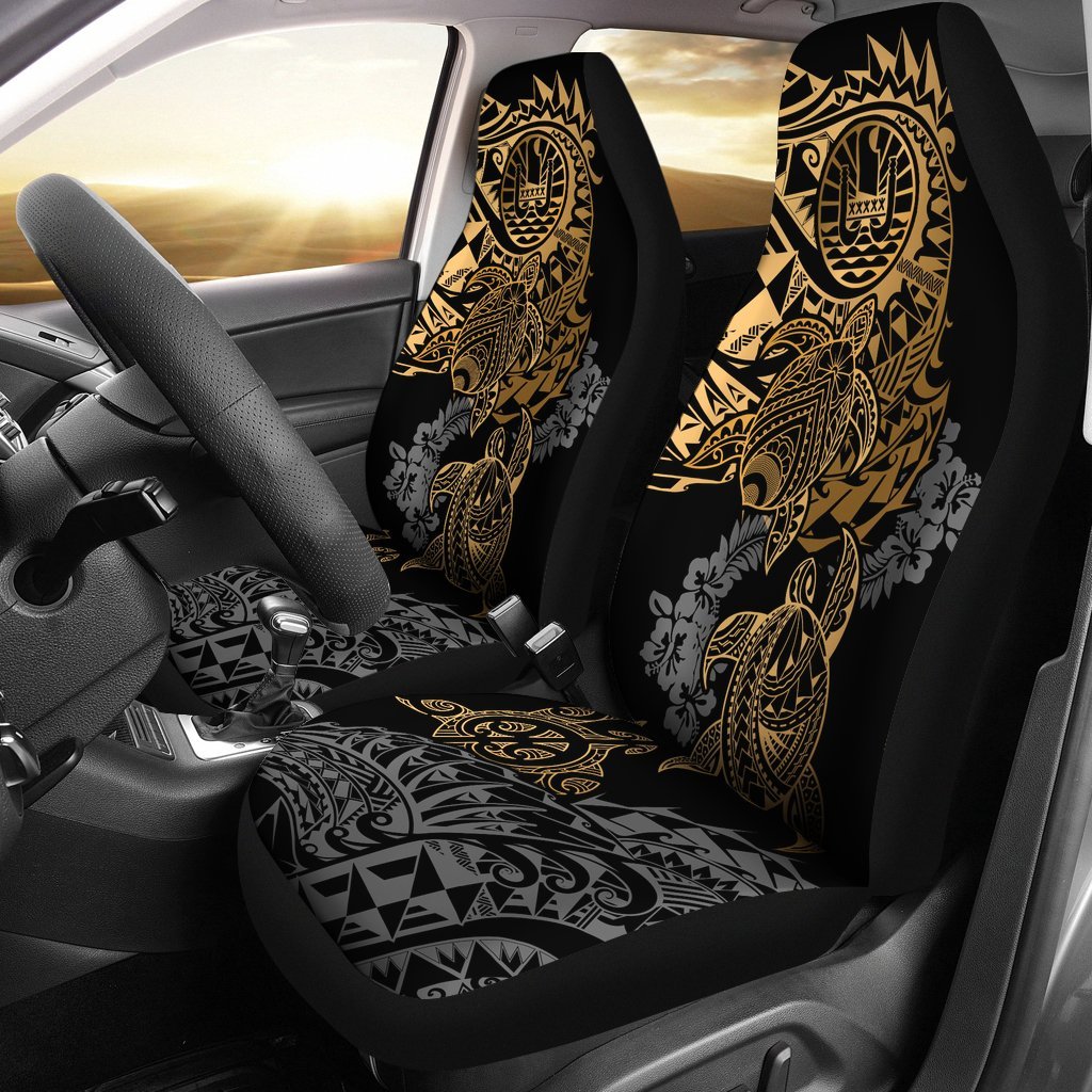 tahiti-polynesian-car-seat-covers-gold-turtle-hibiscus-flowing