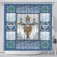 snowy-owl-dreamcatcher-native-american-shower-curtain