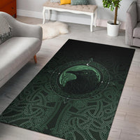 Viking Area Rug, Ethnic Odin Raven Green RLT12 - Wonder Print Shop