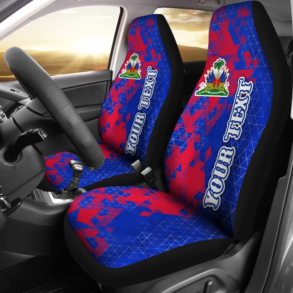 haiti-personalised-car-seat-covers-national-flag-polygon-style