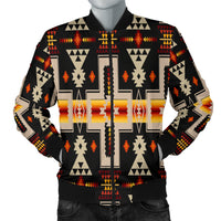 Black Tribe Design Native American Men's Bomber Jacket LT10 - Wonder Print Shop