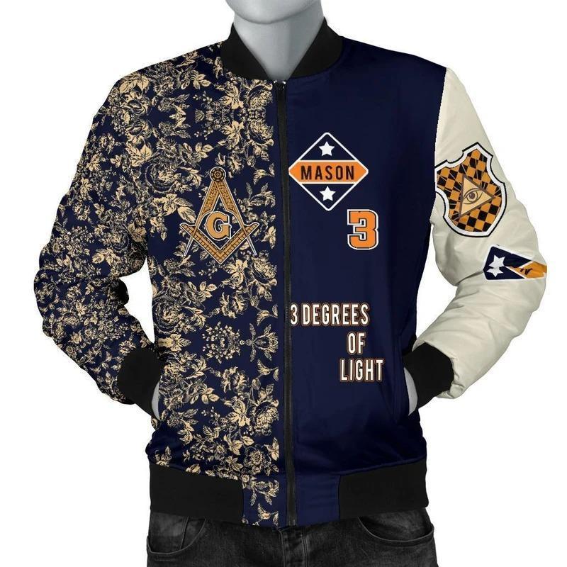 African Jacket - Freemasonry 1 Bomber Jacket - Wonder Print Shop