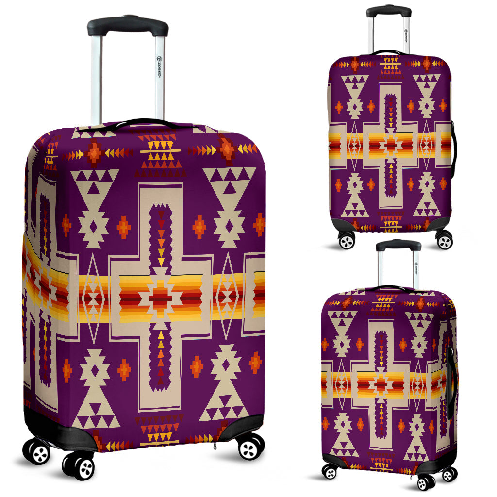 Purple Tribe Design Native American Luggage Covers LT10 - Wonder Print Shop