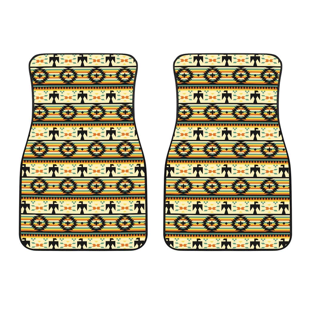 Thunderbird Pattern Native American Front Car Mats Set Of 2 LT10 - Wonder Print Shop