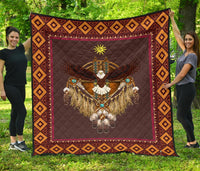 Eagle Sun Symbols Native American Premium Quilt LT10 - Wonder Print Shop