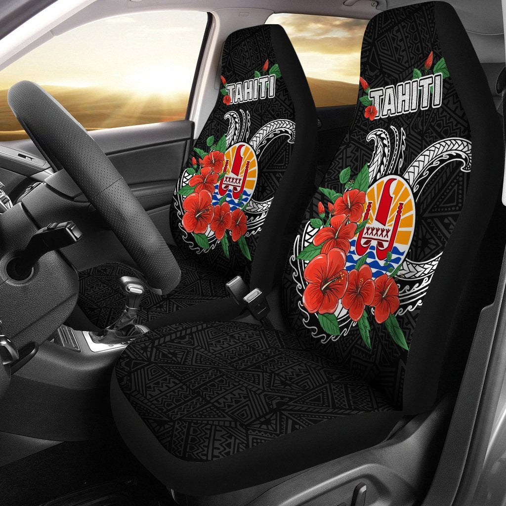 tahiti-polynesian-car-seat-covers-hibiscus-coat-of-arm-black