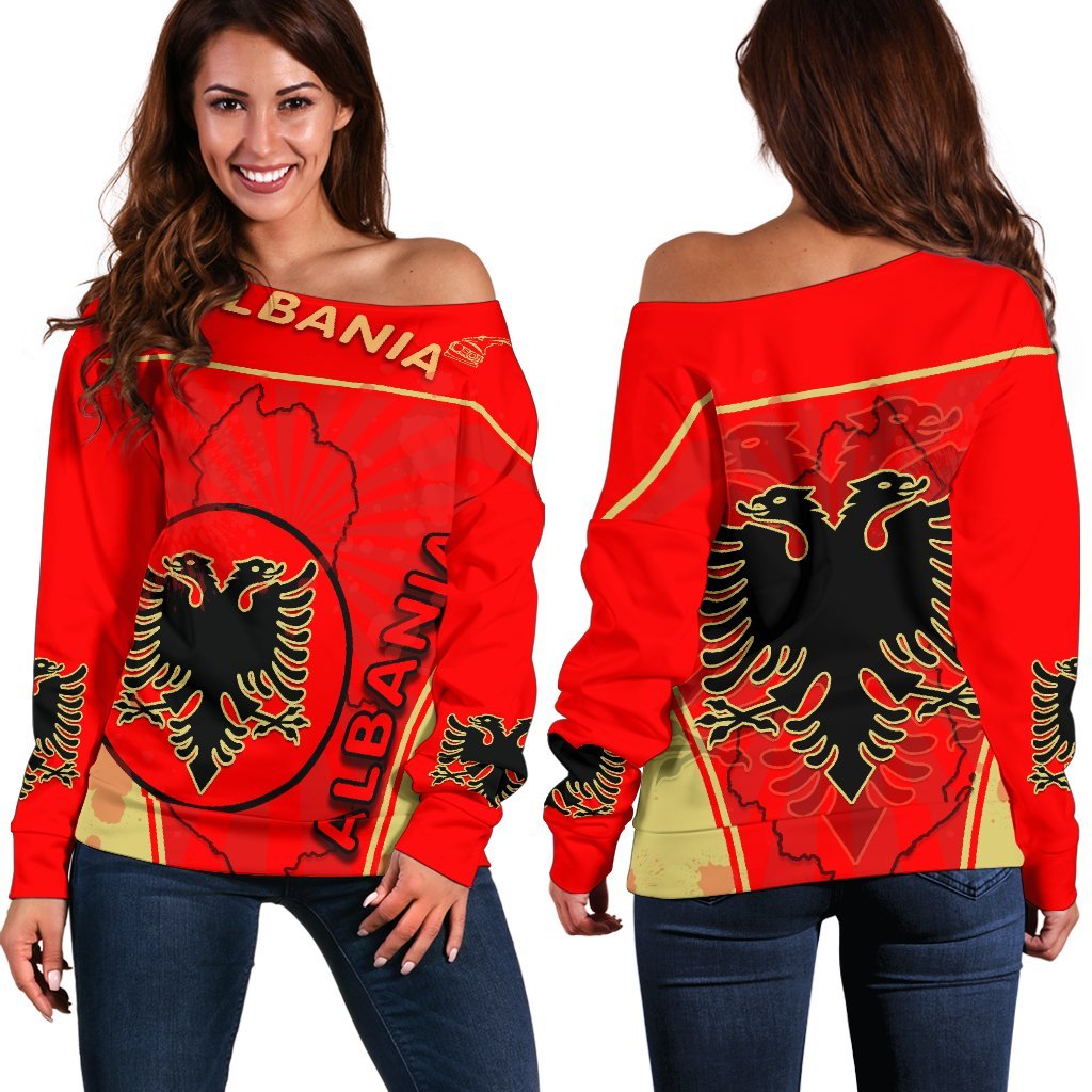 albania-women-off-shoulder-sweater-circle-stripes-flag-version