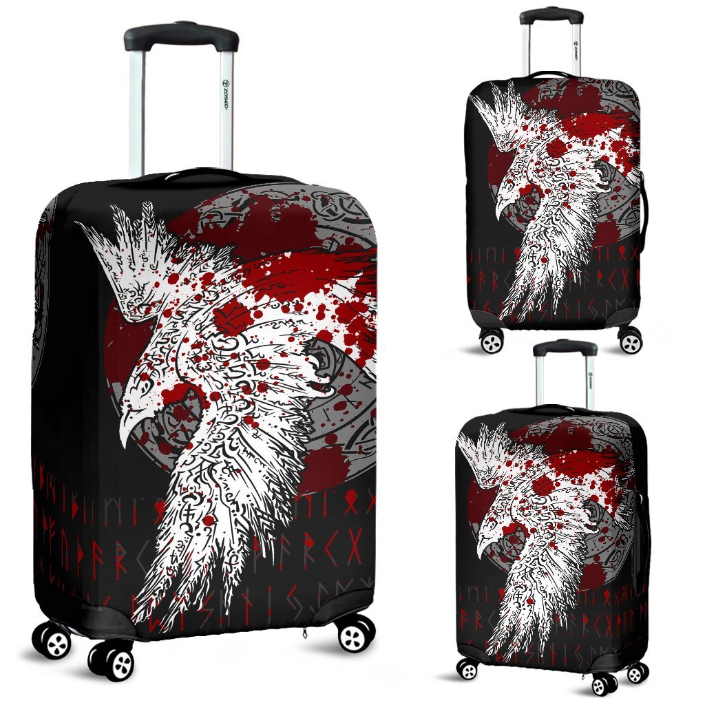 Viking Luggage Covers - Mystical Raven Tattoo Blood RLT12 - Wonder Print Shop